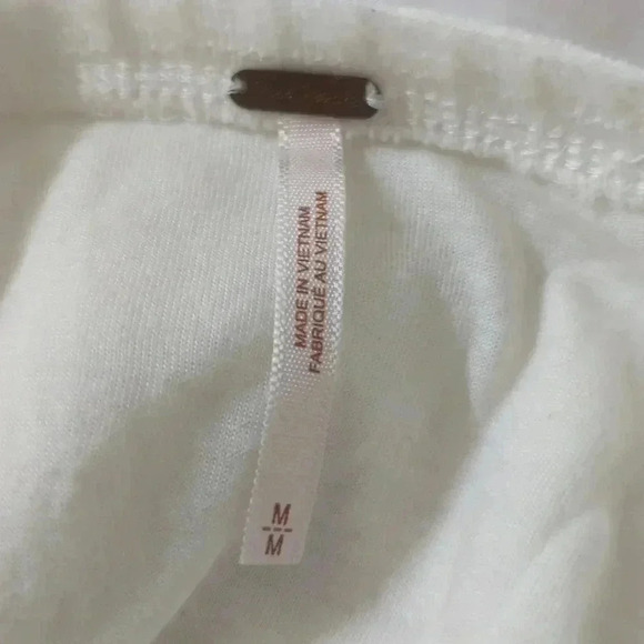 Free People White Short Sleeve Knit Dress - Picture 6 of 6